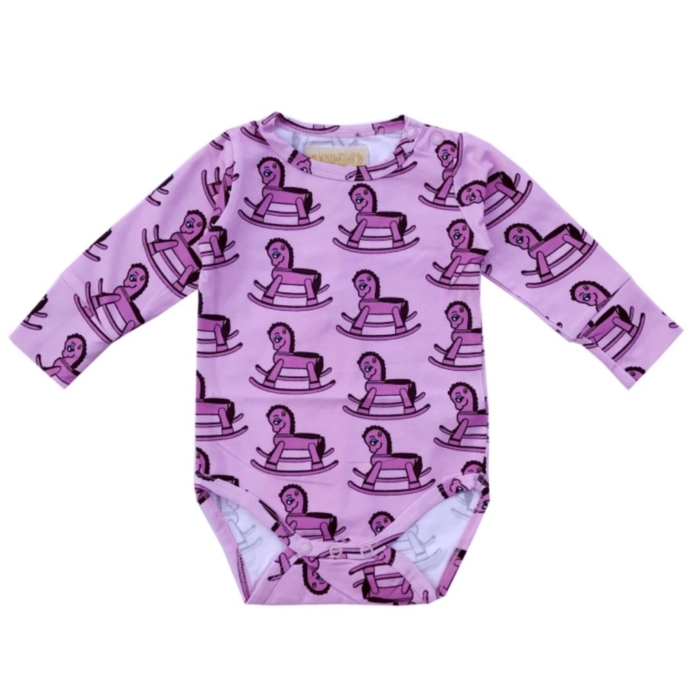 Hugo Loves Tiki Rocking Horse Onesie One Piece